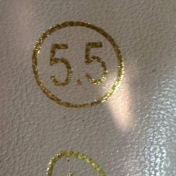 ACATA SZ 5.5 Rhinestone Straps & Open Toe Tan Suede High Heels Zip Back NWT - Picture 8 of 8